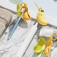 thumbnail image 4 of SENIURIS 2Pcs Banana Toothbrush Cover with Toothpaste Dispenser, Fun Toothbrush Protector Travel Cap Brush Pod Case. (2 Yellow), 4 of 6