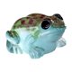 thumbnail image 1 of Figurita decorativa de resina con forma de rana que brilla en la oscuridad. Idea única para decorar el hogar., 1 of 6
