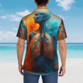 thumbnail image 5 of Haiem Surreal Body Art Printed Hawaiian Shirt for Men - Men’s Casual Beach Summer Shirts - Stretch Fabric with Modern Fit-XX-Large, 5 of 7