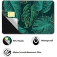 thumbnail image 3 of Monstera Card Stickers Leaf Credit Card Skin Waterproof Debit Bank Card Sticker Skin Protecting Credit Cover Card Decals Removable No Bubble Slim for Transportation Card Green 7.3x5.4Inch, 3 of 8