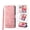 Pink, variant on Wallet Case for Realme 14 Pro Flip Phone Case with Card Slots, Cash Pocket, Kickstand, Magnetic Closure & Wrist Strap, TPU Soft Shell Cover Pink