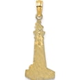 thumbnail image 4 of 14K Yellow Gold Flat And Textured Lighthouse Charm (26.3 X 10.3) Made In United States k7378, 4 of 5