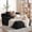 Black, variant on 66" Chaise Lounge Chair Indoor, Oversized Corduroy Upholstered Boneless Sofa, Deep Seat Reading Chairs Sleeper Couch, Cloud Sofas Couches for Living Room Bedroom, No Assembly Required, Grey