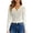 AB417 White, variant on Tisuna Ladies Lace Tops With Stretchy Long Sleeve V Neck Slim Fit Shirt Breathable Fashion Women Parties Club Street Wear Clothes White