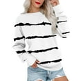 thumbnail image 6 of hotojiny Casual Sweatshirts for Women Fall Long Sleeve Fashion Pullover Tops Crew Neck Loose Lightweight Sweatshirts, 6 of 6