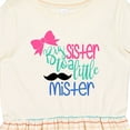 thumbnail image 4 of Inktastic Big Sister to a Little Mister Bow and Mustache Girls Toddler Dress, 4 of 5