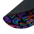thumbnail image 3 of WIRESTER 7.88 in Round Mouse Pad with Non-Slip Rubber Base for Computers, Laptop, Office & Home - Neon Game Controllers Pattern, 3 of 5