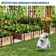 thumbnail image 6 of 8 PCS Garden Fence, 26in x 20in Decorative Arched Garden Border Fence, No Dig Animal Barrier Fencing Metal Garden Fence Panels for Flower Beds, Patio, 6 of 7