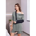 thumbnail image 5 of Pinspark Post Shoulder Surgery Shirts for Men Women Snap Adaptive Hospital Gowns Tear Away Shoulder Replacement Recovery Clothes, 5 of 6