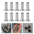thumbnail image 2 of 10Pcs Stainless Steel Protector Sleeves Part Replacement for 1/8" Wire Rope Cable Railing, 2 of 9