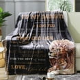 thumbnail image 2 of Gifts for Him Husband from Wife to My Husband Blanket, Birthday Christmas Anniversary Wedding Gifts for Husband from Wife, Soft Personalized Throw Blankets for Him Gifts Husband 50" x 60", 2 of 5