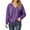 Purple, variant on Arlun V-Neck Sweaters for Women Soft Long Sleeve Versatile Knitted Sweater Casual Loose Fit Solid Color Drop Shoulder Pullover Tops Autumn and Winter Going out Clothes Purple S