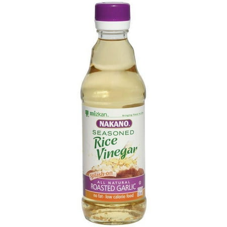 Nakano Seasoned Roasted Garlic Rice Vinegar 12 Oz (Pack of