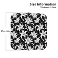 thumbnail image 2 of Picia Lilies Flowers Printed Leather Coasters for Drinks, 4" Drink Coasters Set of 4 for Tabletop Protection, Handmade Luxurious Home Décor and Housewarming Gift -Square, 2 of 6