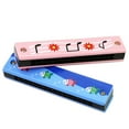 thumbnail image 1 of 2PCS Kids Harmonica Creative 16-Hole Wood Educational Toy Musical Instrument Toy, 1 of 10