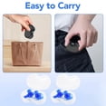 thumbnail image 4 of Tapones para los oídos para entusiastas del agua, tapones para los oídos de silicona suave para natación muy cómodos, seguros y reutilizables para diversos deportes acuáticos (incluye blanco, azul,, 4 of 7