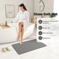 thumbnail image 5 of Stone Bath Mat,24x15.5Inches Non-slip Diatomaceous Earth Shower Mat Quick Drying Super Absorbent, Easy to Clean-Gray, 5 of 5