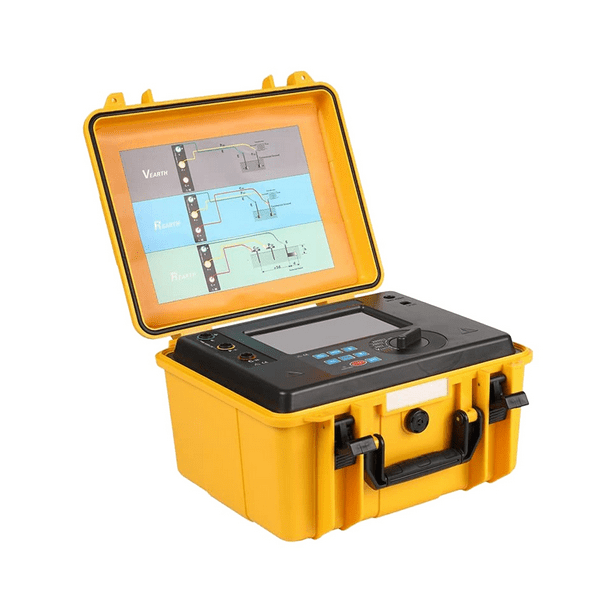 Earth Resistance Tester Digital Ground Resistance Meter ThreeWire Two