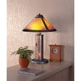 thumbnail image 2 of Cal Lighting 15" Traditional Metal Accent Lamp in Brown/Natural, 2 of 3