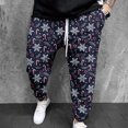 thumbnail image 1 of DPTALR Men Casual Sweatpants Christmas Printed Elastic Trousers, 1 of 5