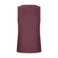 thumbnail image 5 of Brilliant Tank Tops for Women under $5 Summer Women Solid Color Round Neck Sleeveless Casual Tee Tank Tunic Tops Blouse Red XL, 5 of 6
