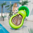 thumbnail image 4 of Avocado Pool Floatie With Canopy for Kids, 46.8" x 30.3" Inflatable Avocado Pool Float With Shade, Water Fun Large Blow Up Summer Beach Swimming Floaty Party Lounge Raft - -, 4 of 5