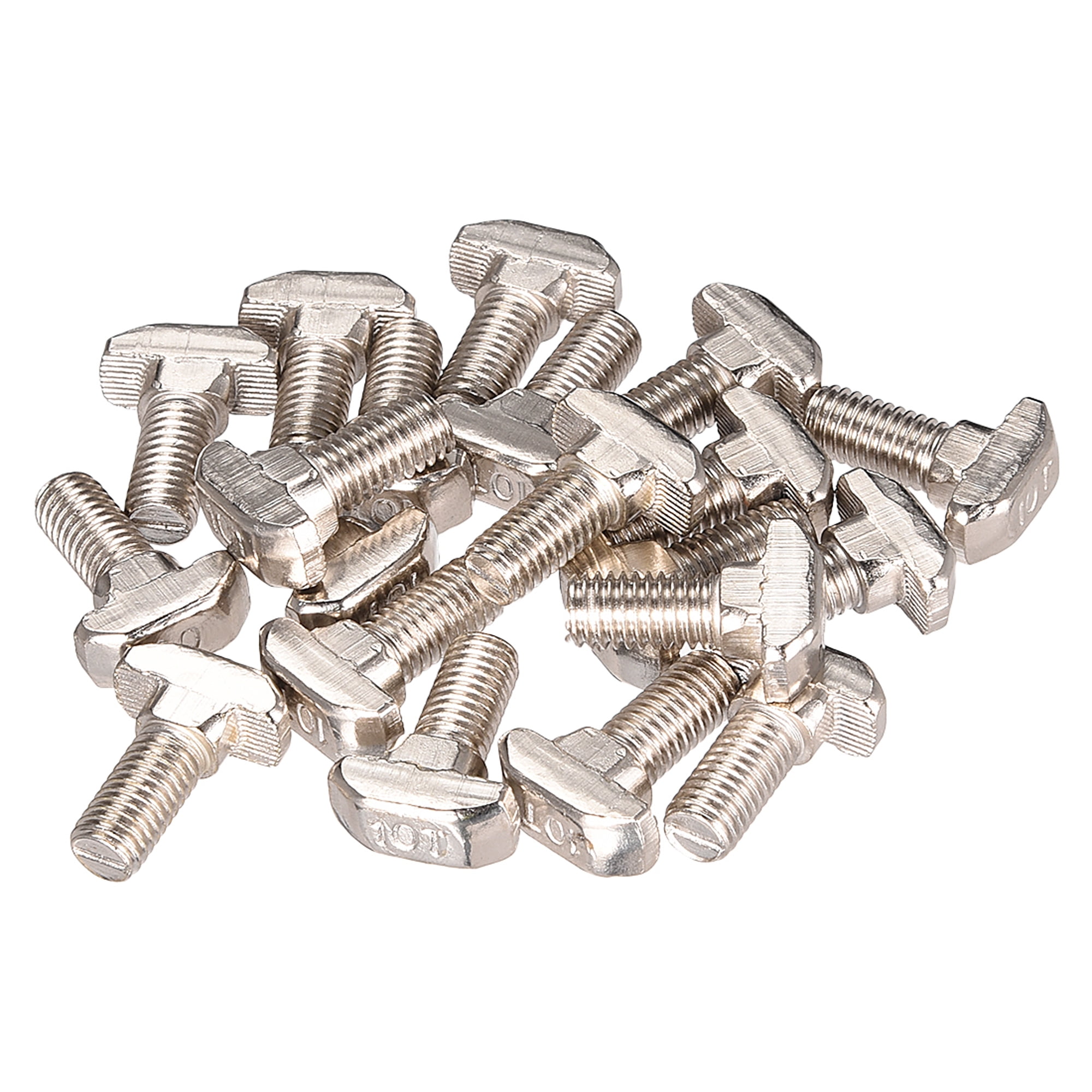 M8 Thread 20mm T Bolt 45 Series Carbon Steel 20 Pack - Walmart.com ...