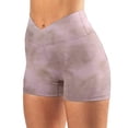 thumbnail image 2 of Sngxgn Women's Yoga Shorts High Waist Workout Gym Running Shorts(Pink,S), 2 of 4
