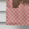 thumbnail image 4 of Caroline's Treasures BB7852CHF Poitou Poiteuin Donkey Pink Check Flag Canvas House Size , Large, multicolor, 4 of 4