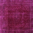 thumbnail image 1 of Ahgly Company Indoor Square Abstract Purple Modern Area Rugs, 6' Square, 1 of 4