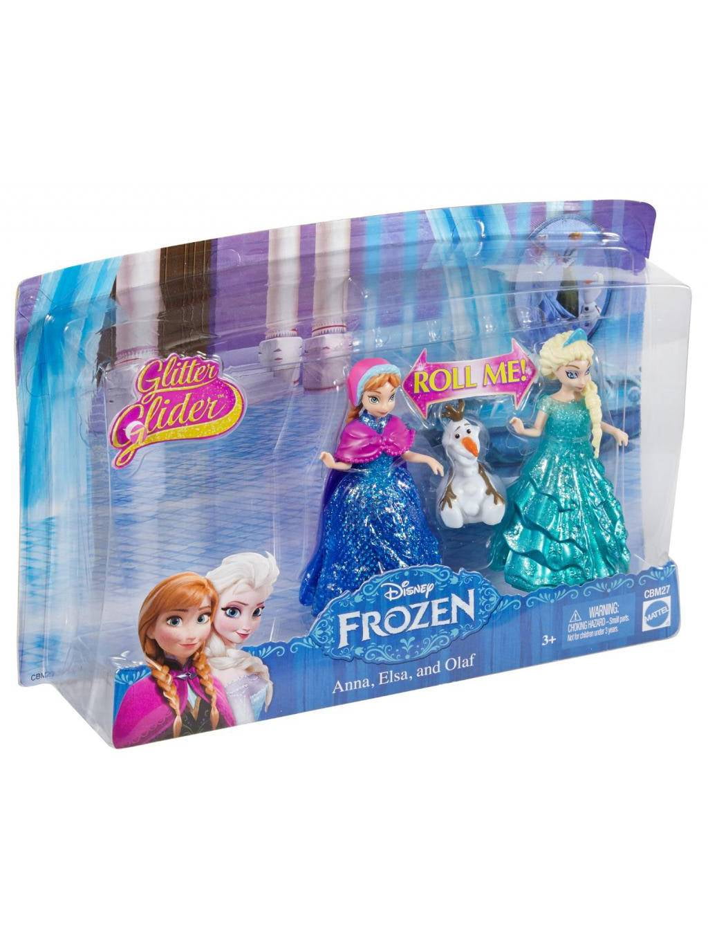 Disney Frozen Glitter Glider Anna Elsa and Olaf Doll Set