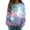 17-Mint Green, variant on Arlun Nebula Galaxy Print Ribbing Tops for Women Crew Neck Oversized Long Sleeve Pullover Shirt Soft Comfortable Casual Trendy Blouses 2026 Carnival Party Fashion Outfits 17-Mint Green XL