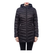 Rokka&Rolla Women's Light Long Coat Packable Puffer Jacket