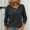 Black, variant on Womens Long Sleeve Tops Casual Trendy Shirts V Neck Side Button Fall Pullover Sweaters Women Striped Patchwork Knitted Sweater Solid Blouse