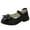 Black, variant on REDARER Girls High Heel Flower Sandals Princess Shoes Performance Sandals Girls Shoes,Size 4-4.5 Years