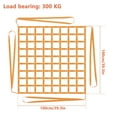 thumbnail image 4 of Adifare Cargo Net 1x1M Polyester Sling Hoisting Net 300 KG High Load Capacity Wear Resistance Square Mesh Cargo Lifting Nets for Loading and Unloading Cargo, 4 of 10
