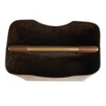 thumbnail image 4 of DecMode 12" Brown Leather Magazine Holder with Divided Inside, 4 of 9