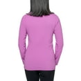 thumbnail image 2 of Insect Shield Women's UPF Dri-Balance Long Sleeve V-Neck T-Shirt, Blackberry, Large, 2 of 3