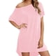 thumbnail image 3 of Vestido camisero de talla grande, vestido camisero, vestidos camiseros con escote redondo, vestidos camiseros multifuncionales, 3 of 5