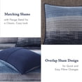 thumbnail image 3 of Madison Park Queen Size 8 Piece Quilt Set with Cotton Bed Sheets ,Reversible Bed Cover for All Seasons,Navy, 3 of 8