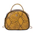 thumbnail image 2 of Bolsa Bolso bandolera con diseño de serpiente para mujer, monedero con forma de concha de PU (amarillo) Tmvgtek Para estrenar, 2 of 9