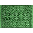thumbnail image 1 of Ahgly Company Indoor Rectangle Abstract Emerald Green Modern Area Rugs, 6' x 9', 1 of 4