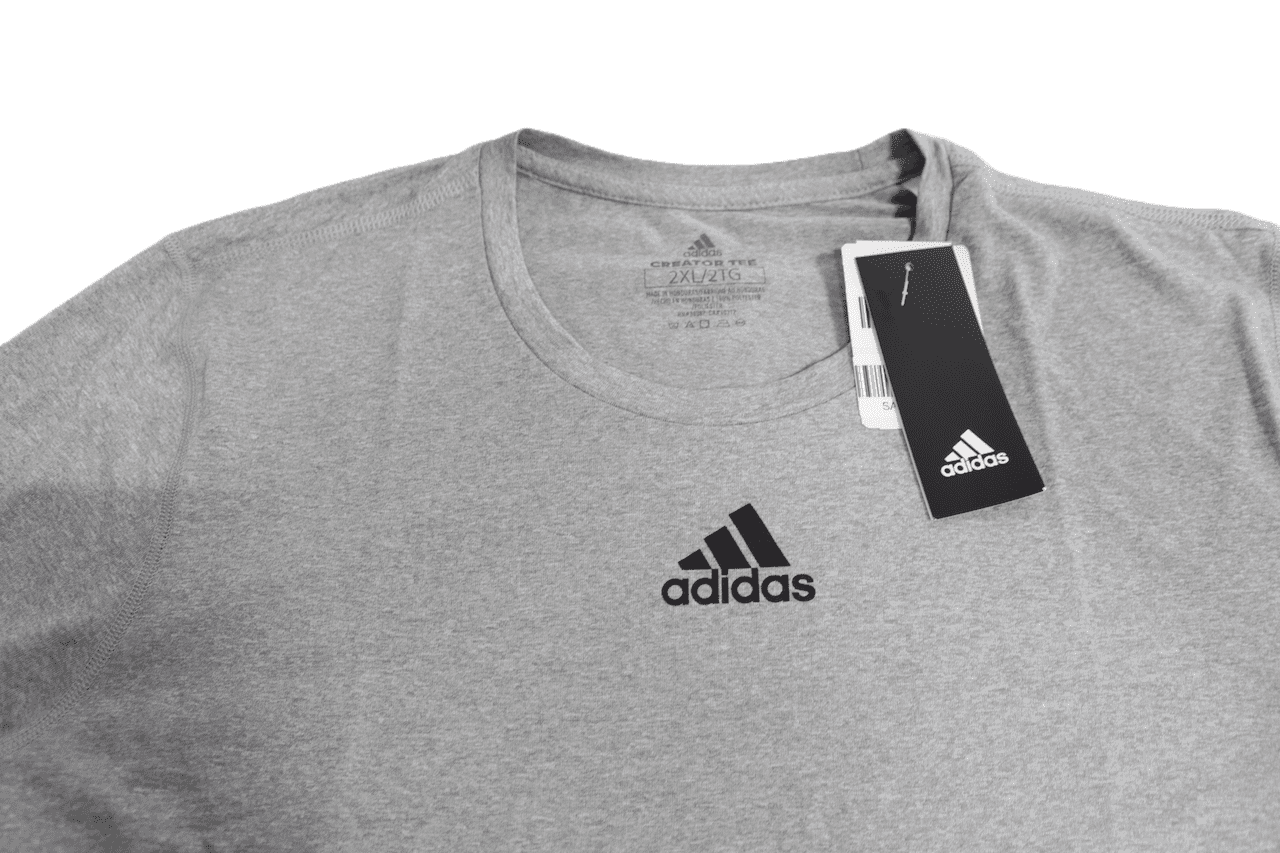 adidas Womens Creator Long Sleeve Gray Heather  Black 2XL