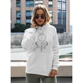 thumbnail image 2 of Astronomical Geometry Style Hoodie Women -Image by Shutterstock, Female Medium, 2 of 4