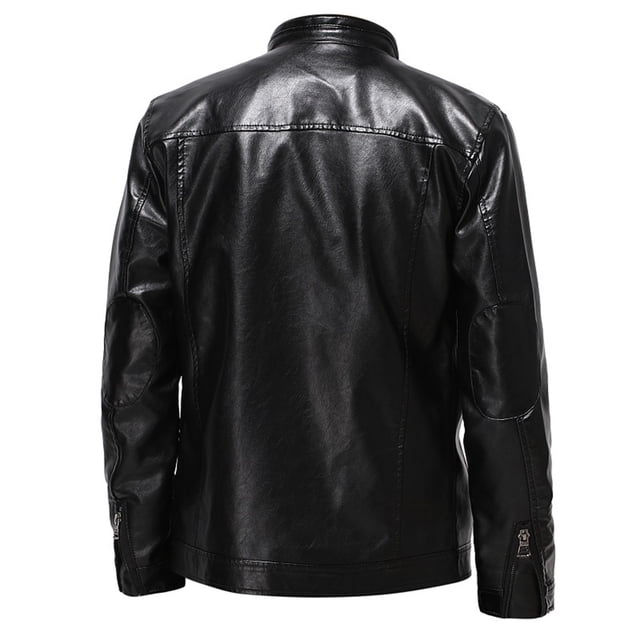 Birdeem Mens Leather Plus Fleece Jacket, Motorcycle Jacket, Warm Leather Jacket