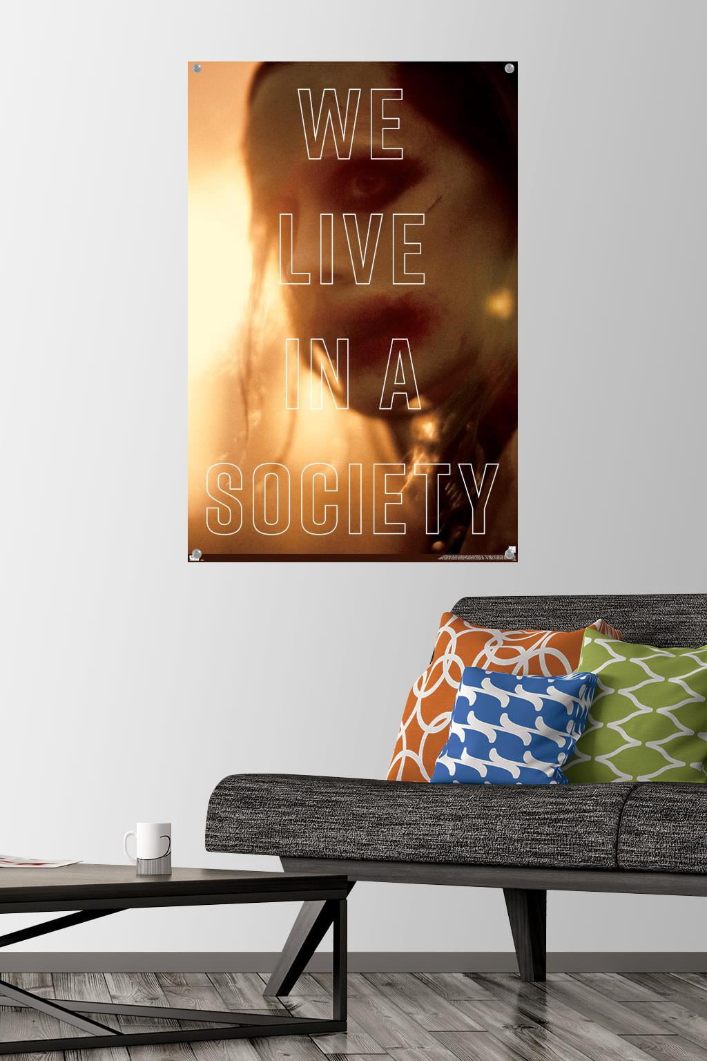 DC Zack Snyder's Justice League - Joker Society Wall Poster with Pushpins, 22.375" x 34"