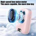 thumbnail image 5 of Neck Fan Wearable USB Rechargeable Hands Free 5 Speeds Quiet Cooling Fan, Lightweight Clip On Portable Airflow Long Battery, for Travel Outdoor Work Commuting, 5 of 6