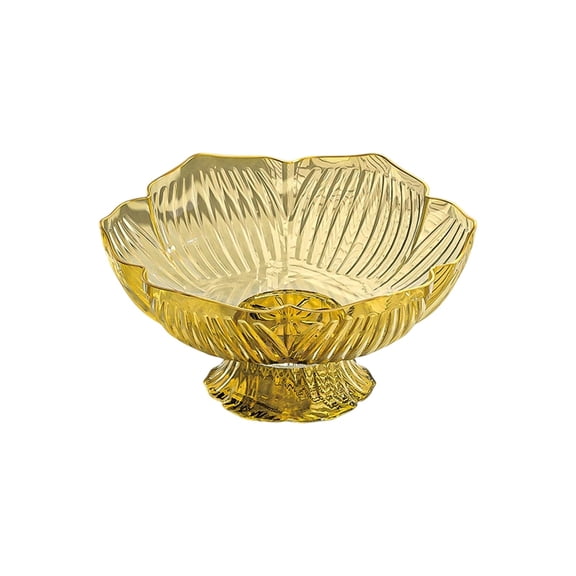 Orangide Tall-Legged Fruit Bowl, Luxurious Centerpiece Dishes for Living Room Coffee Table, High-Fashion Candy Nut and Dried Fruit Tray, Home Decor