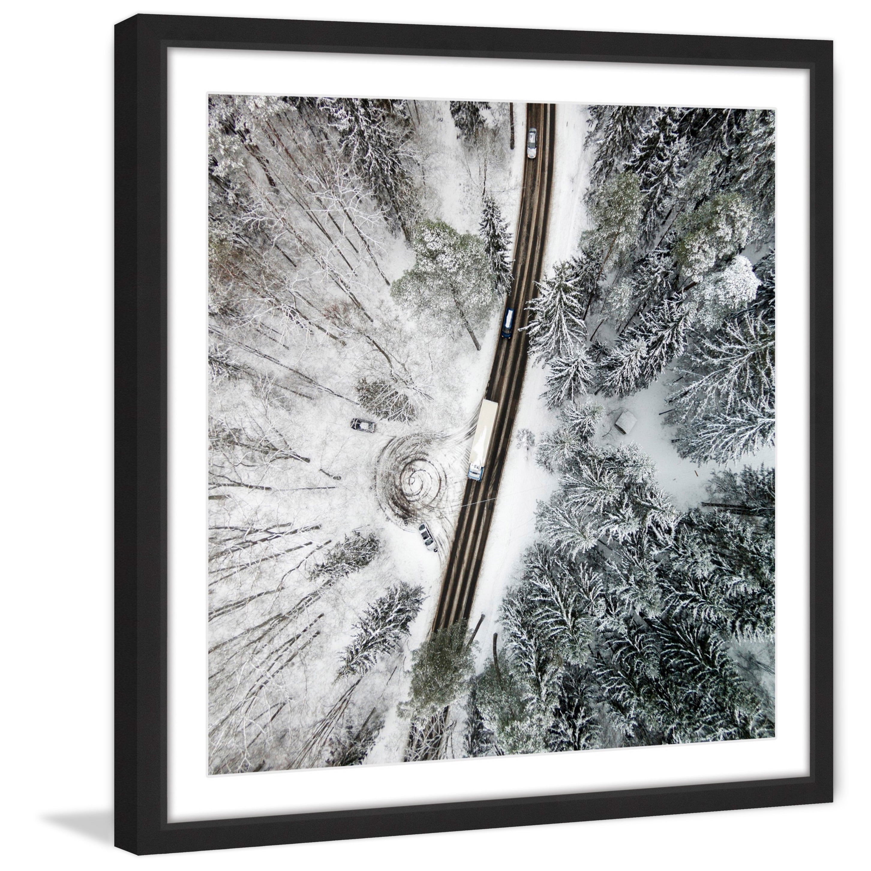 Marmont Hill "White Terrain" by Karolis Janulis Framed Painting Print