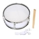 thumbnail image 3 of Caja de 13 pulgadas, batería musical con baquetas, instrumento de percusión ligero. Blanco, 3 of 9